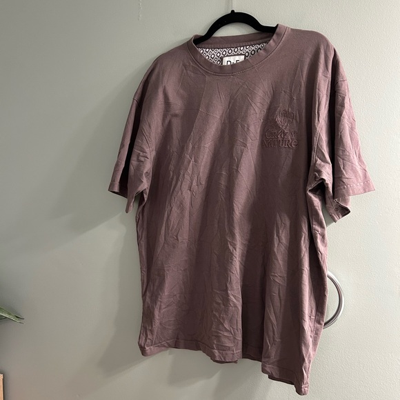 D&F Ricky Singh nature embroidered t shirt mushroom flower print relaxed fit - Picture 2 of 6